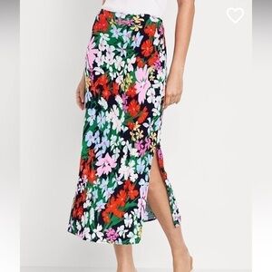 NWT Old Navy High Waist Midi Slip Skirt